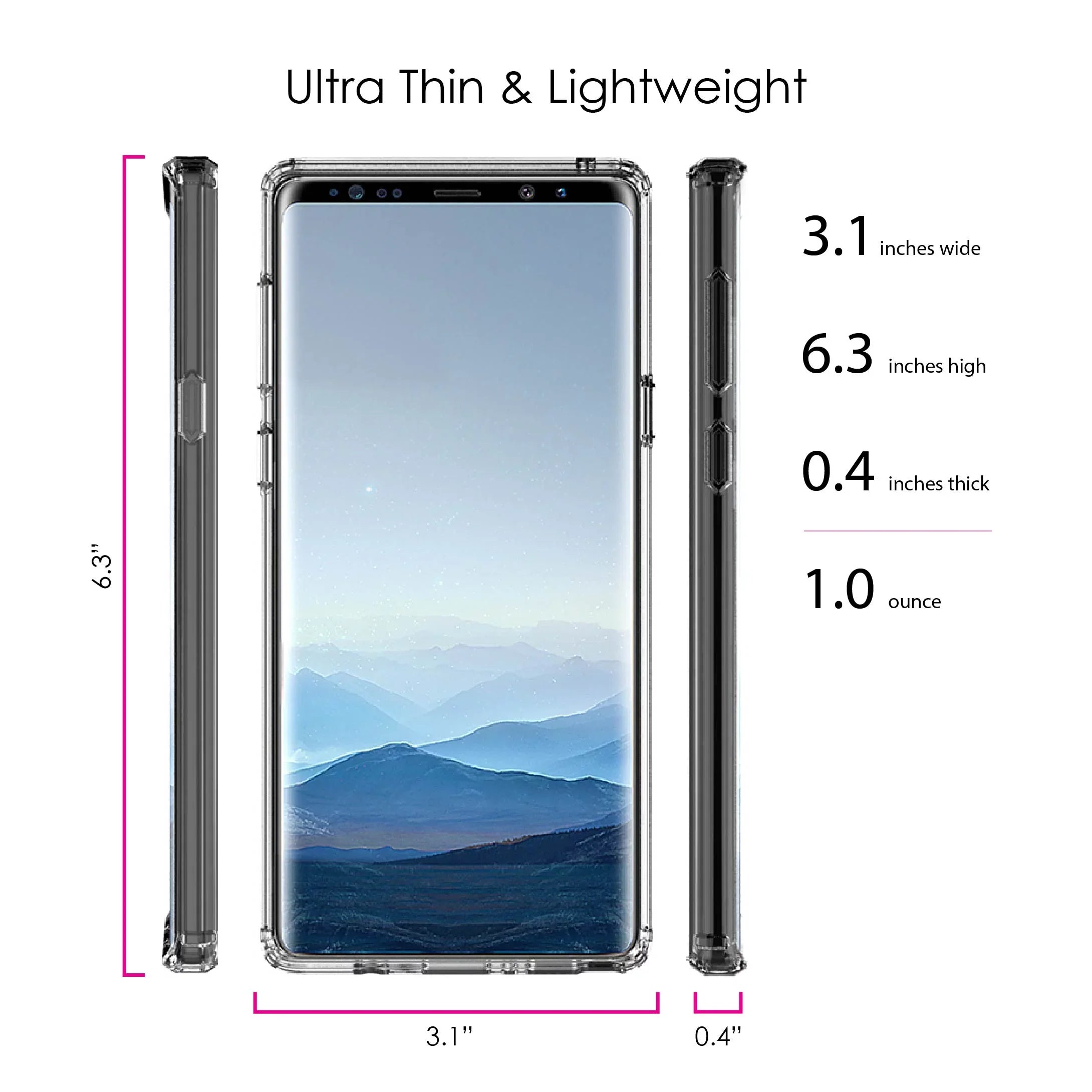 Screen Note TPU Bumper, DistinctInk Clear Acrylic Sign Not Protector Back, 9 Hybrid for Shockproof Sneakers Samsung Galaxy By Walk Case Faith Glass - Tempered - By -