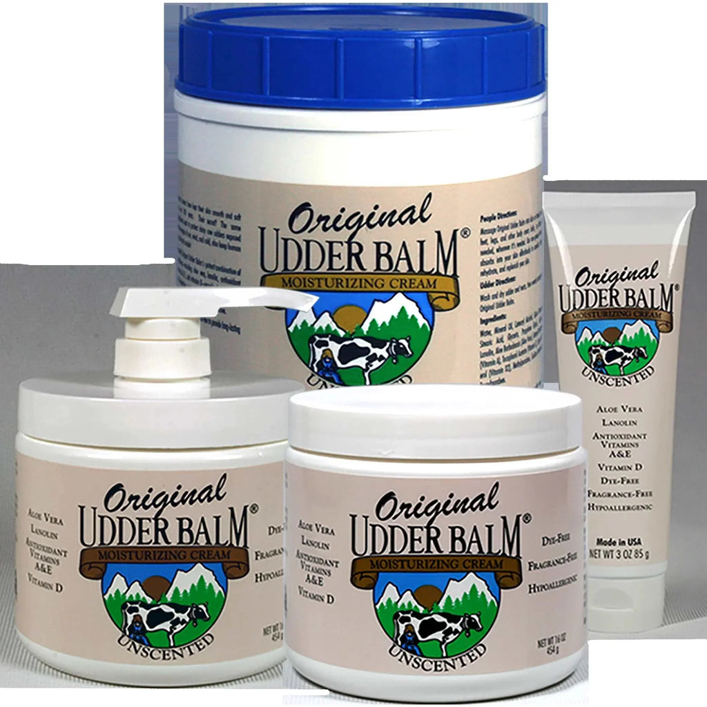 Udder 64oz Original Tub. with Lanolin Aloe Refill Cream & Balm Moisturizing Unscented
