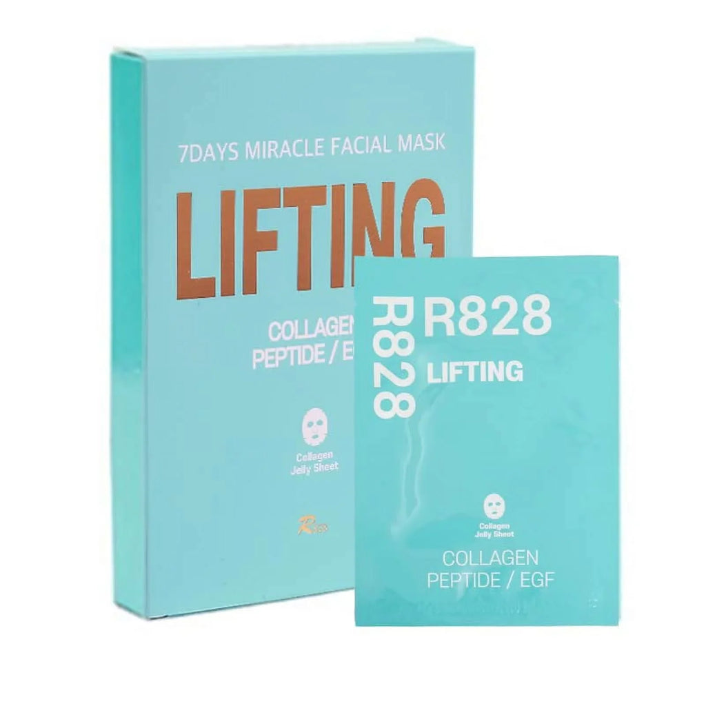 Instant with 10 EGF Peptide Face Lifting and Collagen R828 & Lifting Pack Face Mask Hydrolyzed Glowing