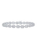 Jewelry Gold Baguette Diamond Square Macey Mens Worldwide 10k Link Bracelet White 4 Ctw
