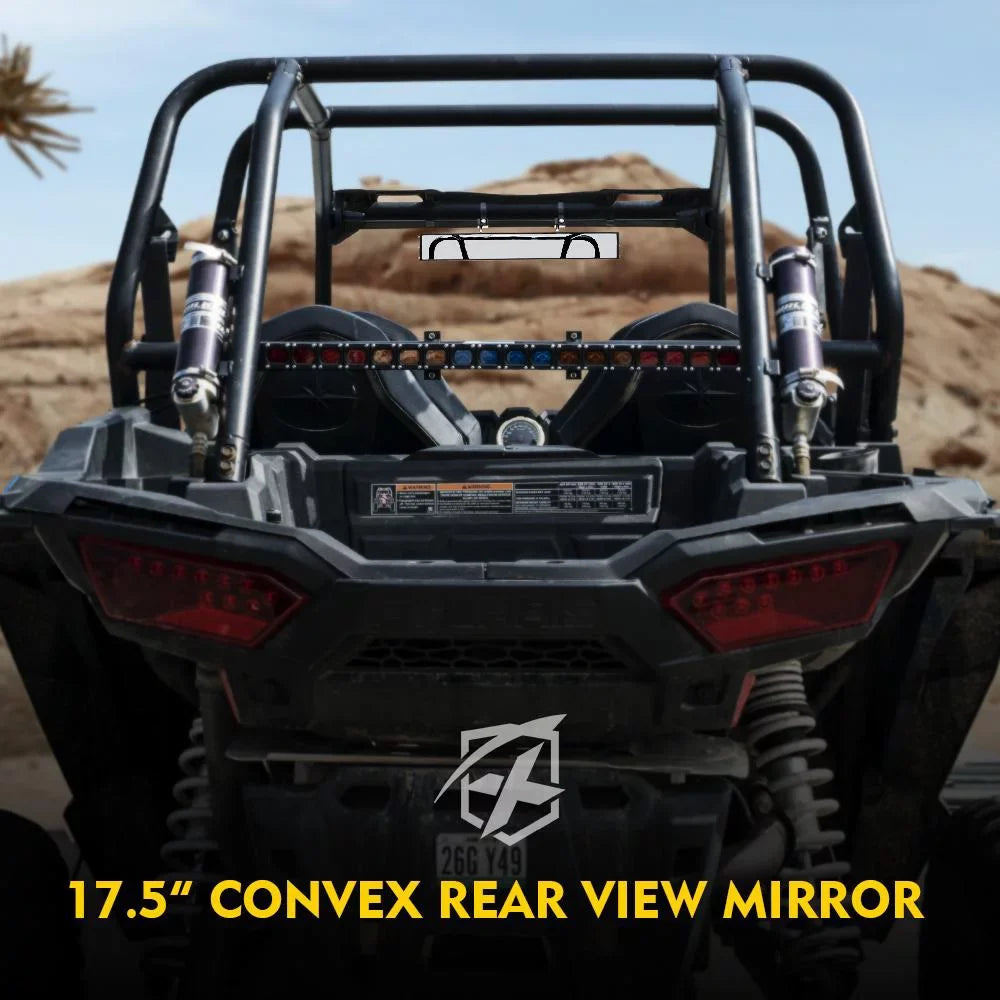 Wide-angle Rear for Polaris Xprite UTV 1000 RZR mirror 900 800 Adjustable Center Mirror XP 17.5" View Aluminum