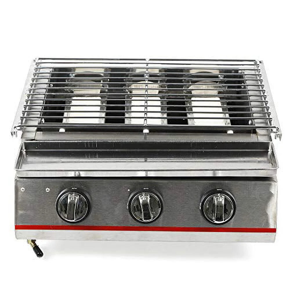 with Gas Propane Outdoor Efficient Vertical Gas Steak,Ribeyes,Picnic,BBQ Infrared Burner Steel Steak Grill - Cooking,Stainless for Heating Propane Grill,Perfect Single Portable Grill