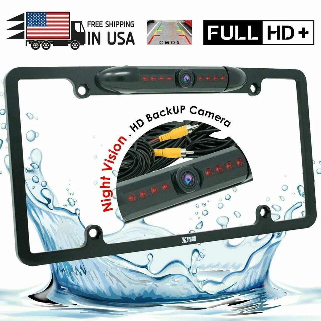 License Plate Bundle Vision View Backup 6x Camera Wide Waterproof Angle Rear HD Night