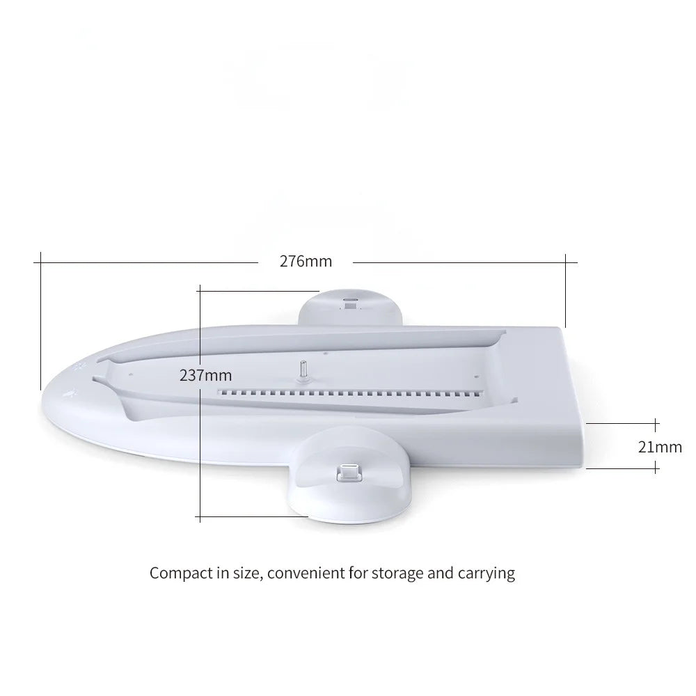 with Cooling For Cooling Accessories Slim, Charger For Controller Light PS5 Console Controller Base Stand Dual PS5 RGB Charging Fast Station