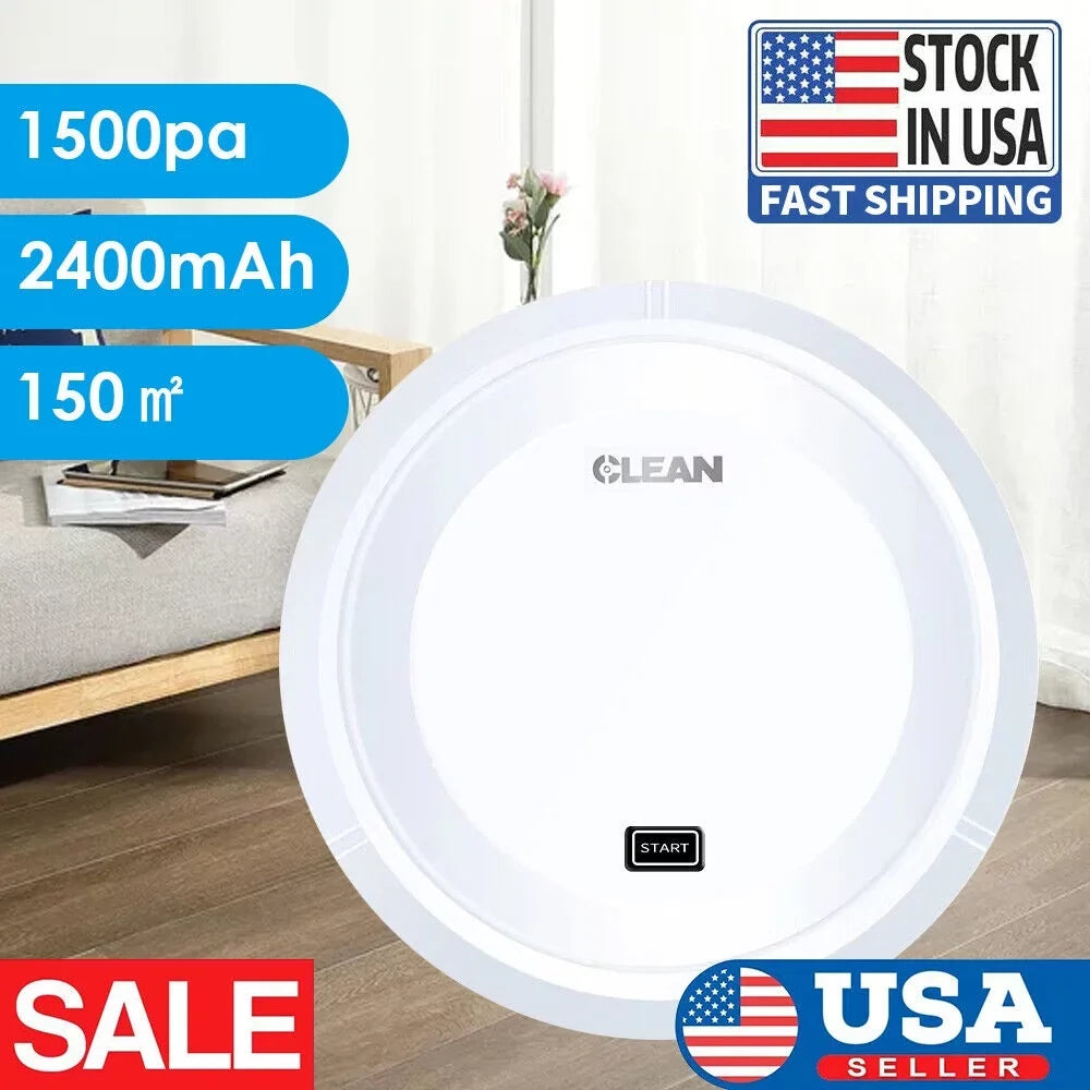 White Smart Robot by Vacuum Cleaner - Sweeping, USB JahyShow Rechargeable