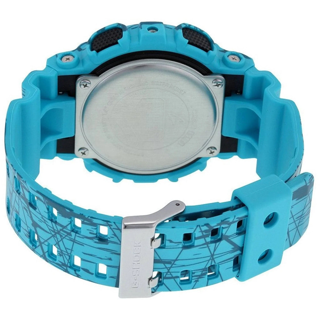 / GA-110 One - Pattern Designer Size G-Shock Slash Turquoise Watch