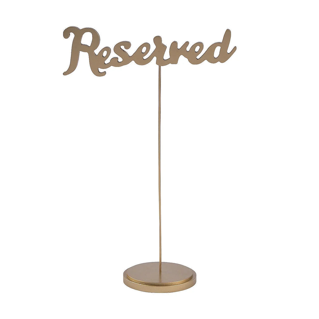 Reserved - Calligraphy Table Pieces - Signs Gold 6 Supplies Party