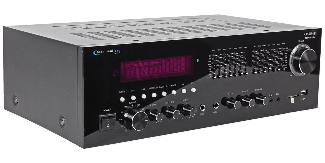 Theater Technical Pro Bluetooth RX55URIBT Ceiling Receiver+(2) 8" Home Speakers