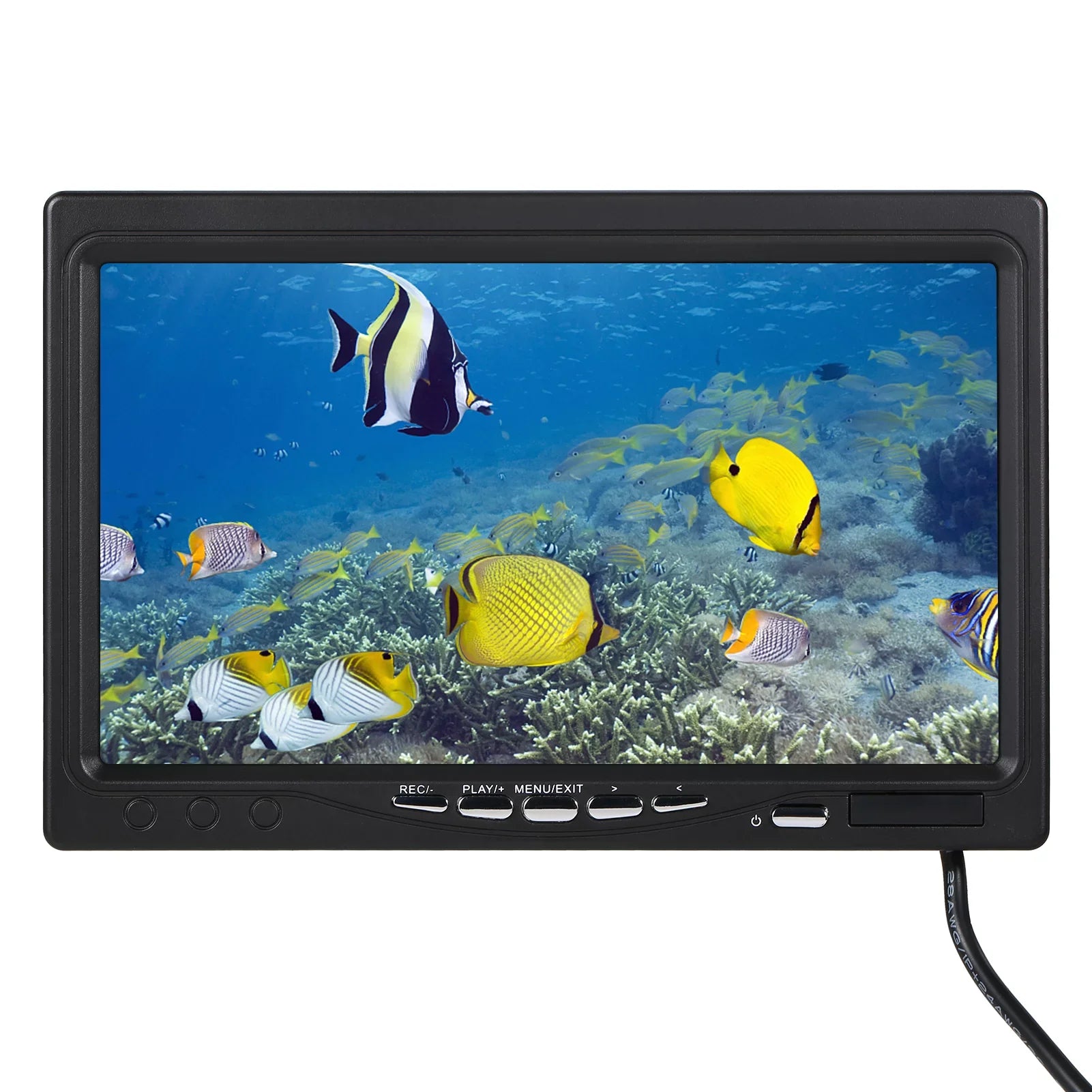 Finder Sea Cable Fishing with Boat moobody Waterproof LCD Display Ice Fish 15M/30M/50M for 7Inch/9Inch Camera Underwater IP68 Lake Fishing 12LEDs