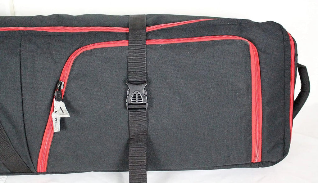 Double Two Pockets, For External Bag Travel, Padded Ski Air Bag, Easy Double With Oversized Ski Load, Wheels Rolling To Boot