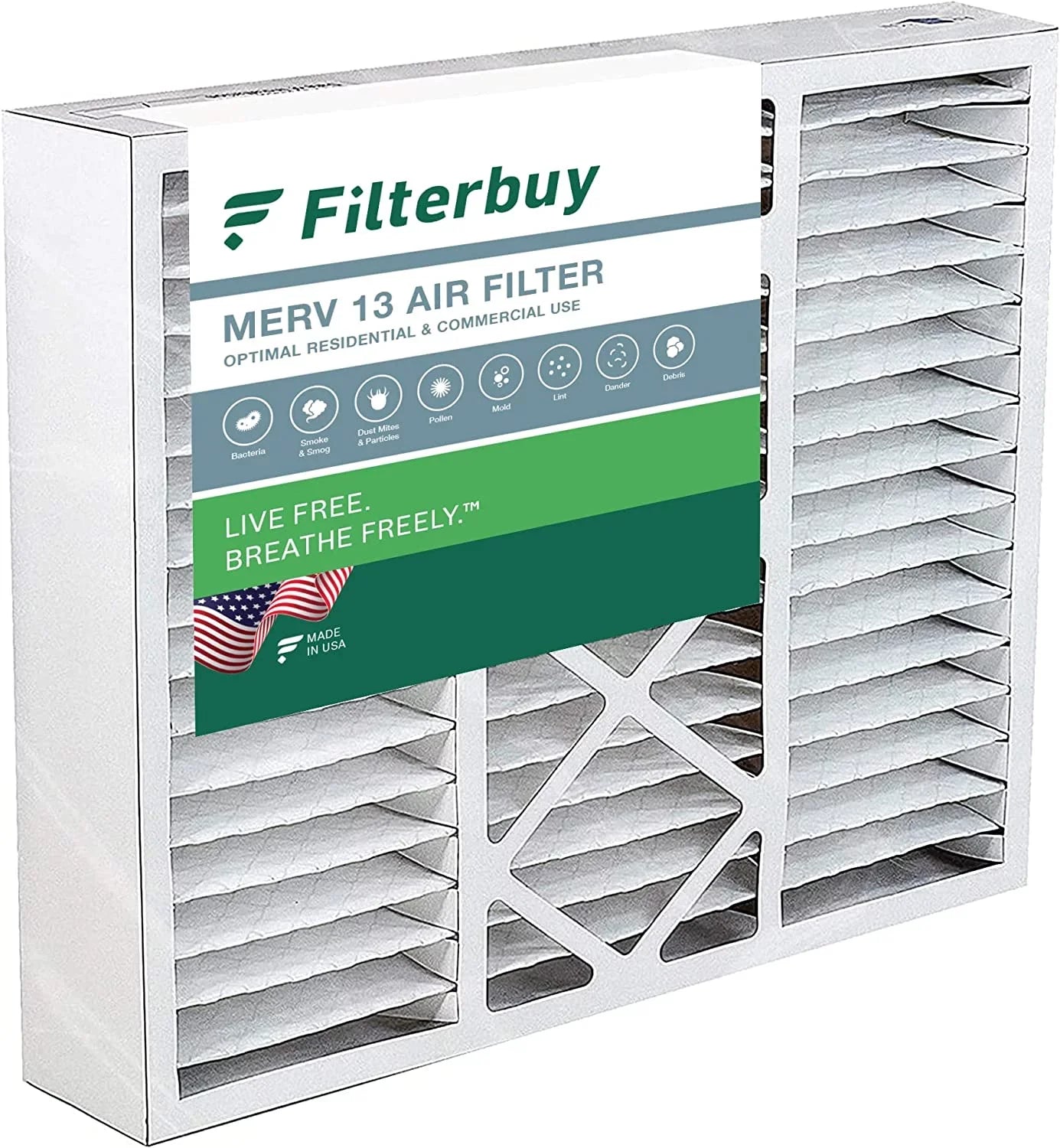 13 Filters 16x20x5 Filterbuy HVAC Honeywell for MERV AC Furnace FC100A1003 Pleated (1-Pack) Air