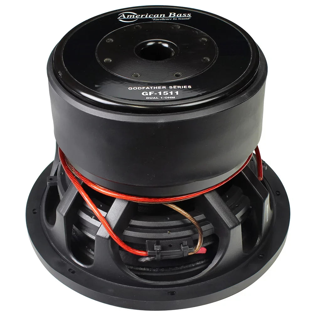 GODFATHER NEW 1-OHM SERIES BASS DVC AMERICAN GF-1511 RMS SUBWOOFER 3000W CAR 15"