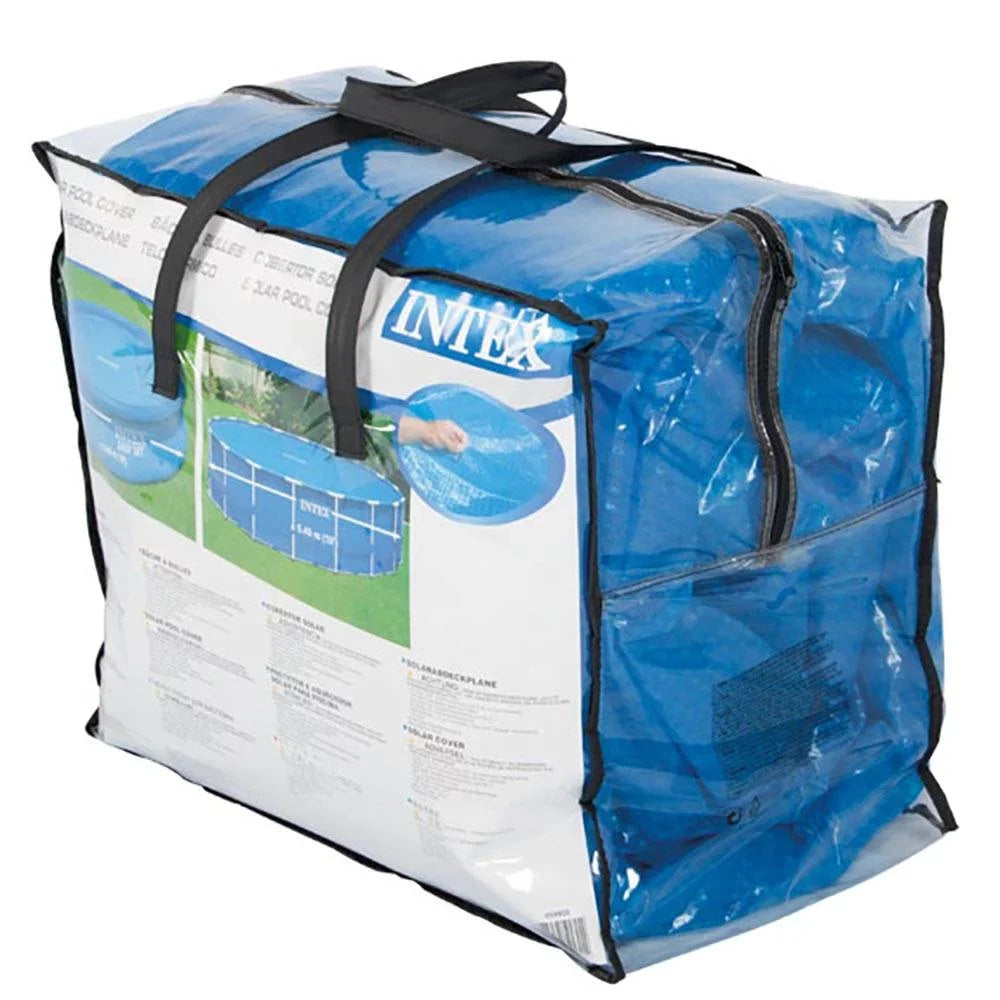 Ground & Frame Inflatable x Cover 18ft Pump Metal Round Pool with Ladder, Intex Above 48in