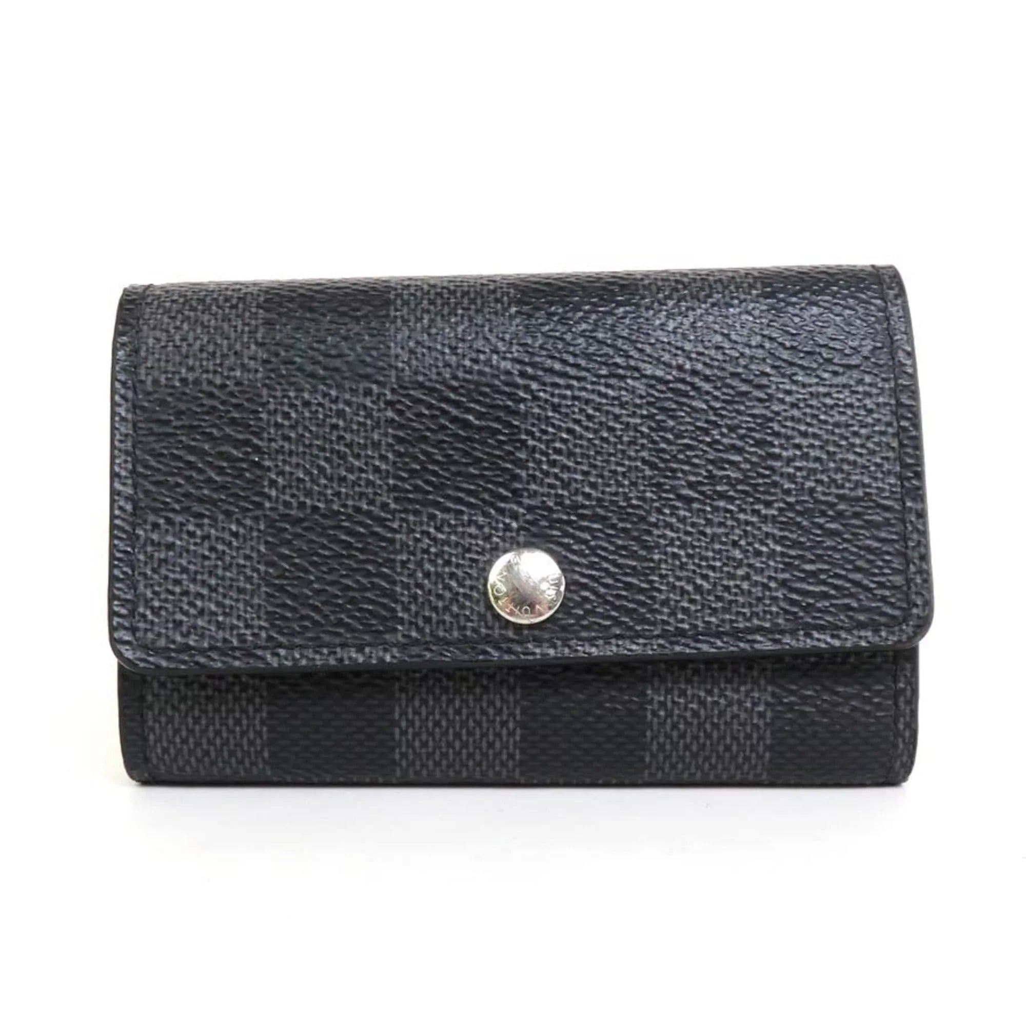Pre-Owned Multicle (Good) LOUIS Damier Key M62662 VUITTON Canvas Men's Black Louis Vuitton 6 Graphite Case