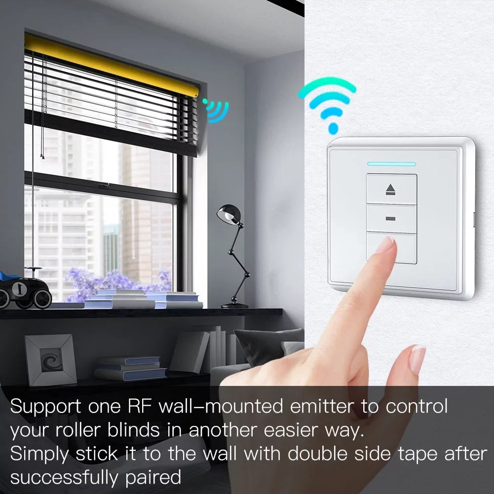 Powered Automatic Built-in Smart Voice Receiver Control Roller with Blinds Lepmerk 38mm Remote Motor 25mm for Wireless RF433 Smart App Home Tubular Tube Control Control Battery Remote