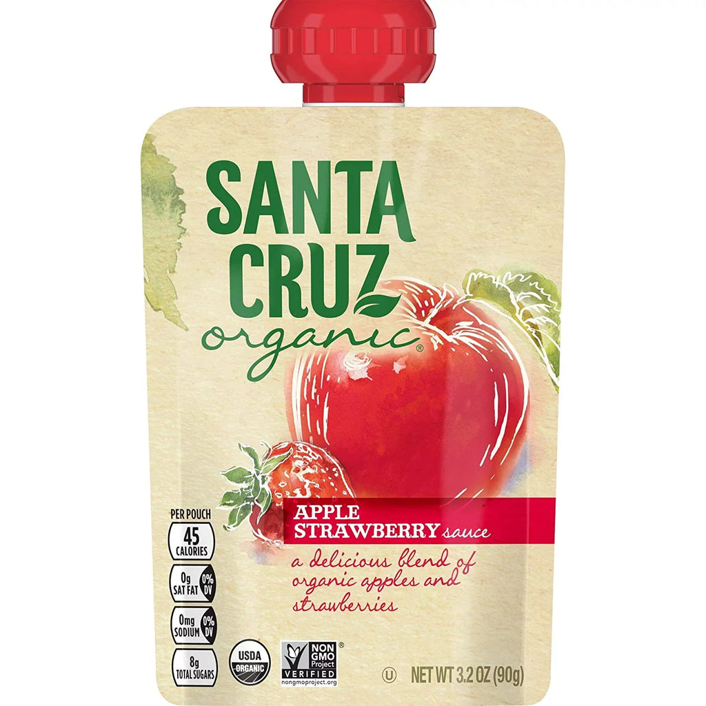 Cruz -- Strawberry Apple Pack 2 Apple of Pouches 4 Sauce Santa Organic®