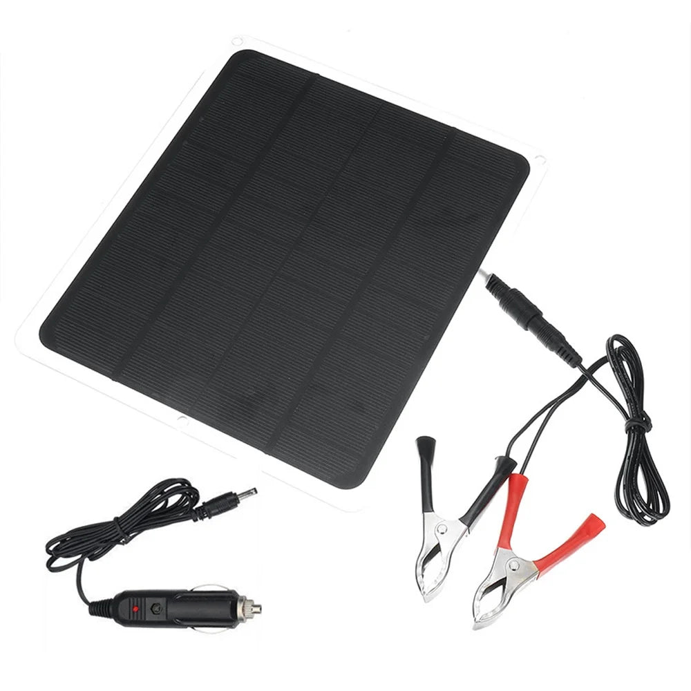 20W Monocrystalline and Portable Solar Htovila Recharging Camping, Silicon for USB Hiking, Panel