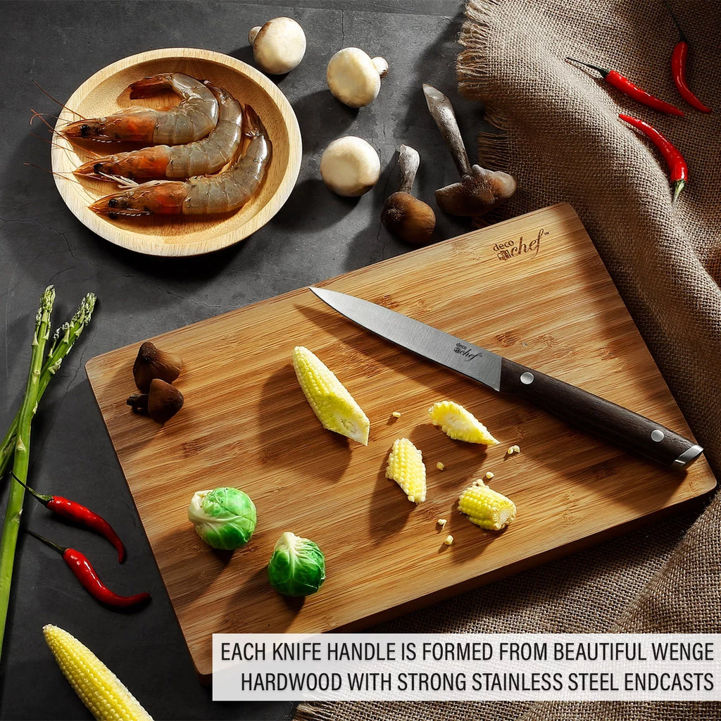Handles Piece Chef Knife Shears Kitchen Deco Kitchen Wood More Chef Cleaver Set 16 and Knife