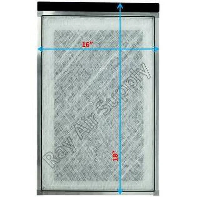 Replacement WHITE Pack) (3 with Cleaner Compatible SUPPLY Filter MicroPower 16x18 Guard RAYAIR Pads Air
