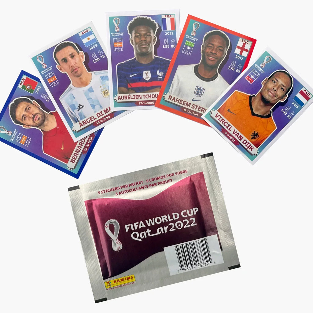 5 Cover) Qatar Cup Fifa Included Sticker Pack Panini (Soft World With 2022 Album