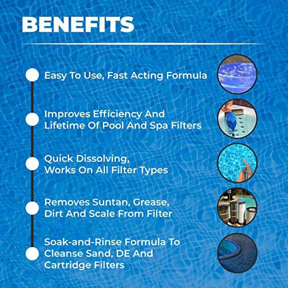 32oz Filter for Cleaner Filter Easy & You Soak. Solution Your Spa Cleaning Hot Spa Cleaner Cartridges. MAV Cleaner Jacuzzi so AquaDoc HotTub Filter can and Use Tub Enjoy to Time Soak Leisure