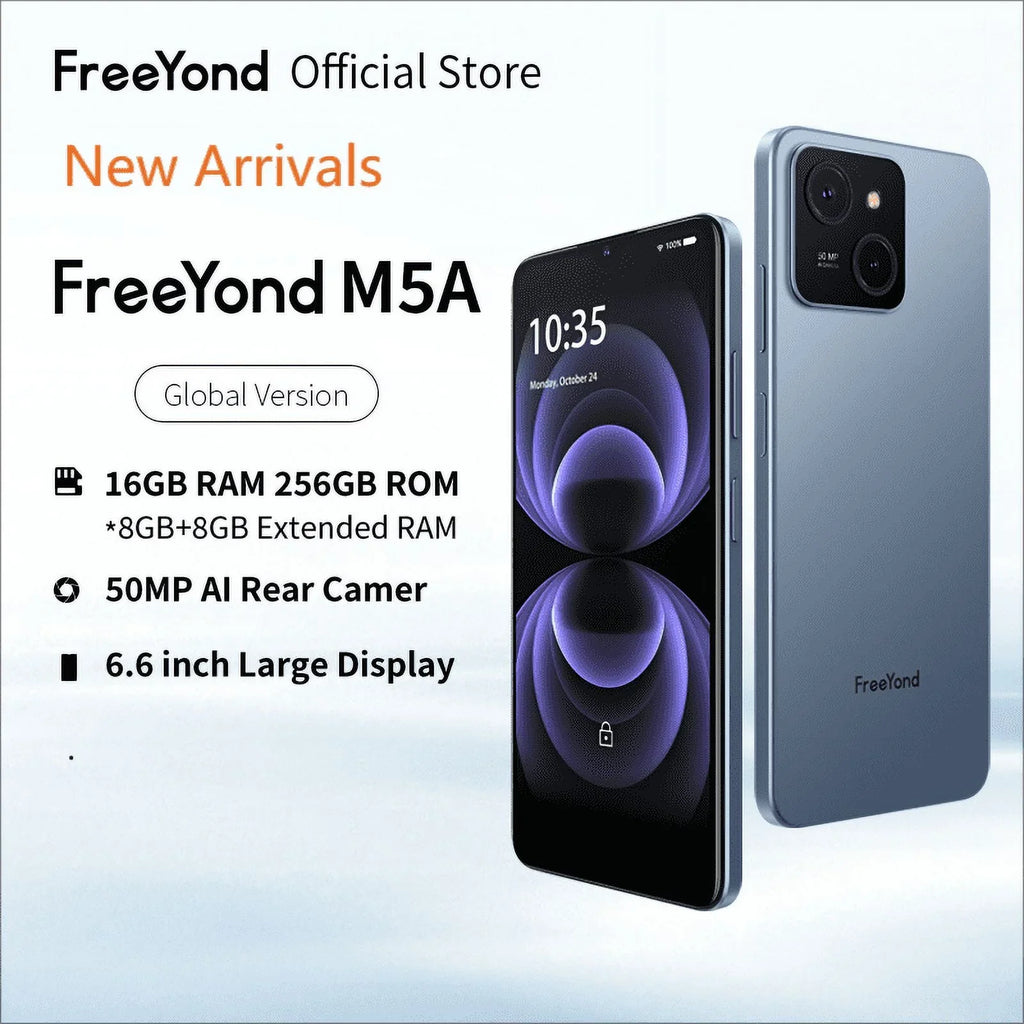 And Slots, & 256GB SIM, Unlocked Android 5000mAh, FreeYond To ROM 2TB RAM 13 4G 16GB Phone, Extended Phones, Mobile SIM-Free RAM 3-Card 6.6'' & M5A Up Dual Phones Smart 8GB Unlocked ROM