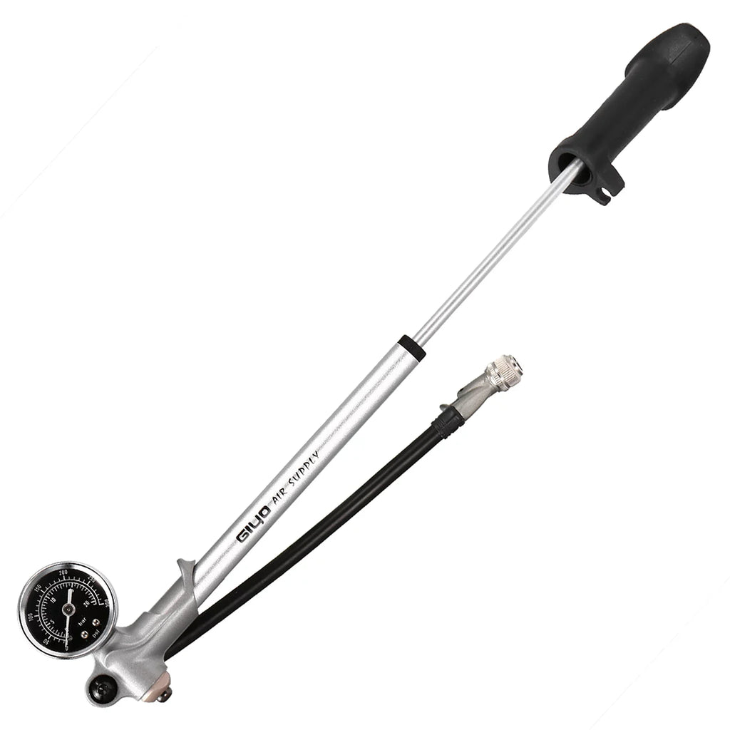 Pressure Schrader with Front and Fork for Air Suspension High Pump Front Arealer MTB Lock Bike 300PSI Valve Mountain Gauge With Pump Pump Lever