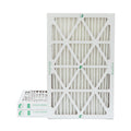 Pack 2" 24-1/2 x by x Pleated of 3 Filters Air Actual 15-1/2 13 1-3/4 16x25x2 Glasfloss. Size: MERV Inch