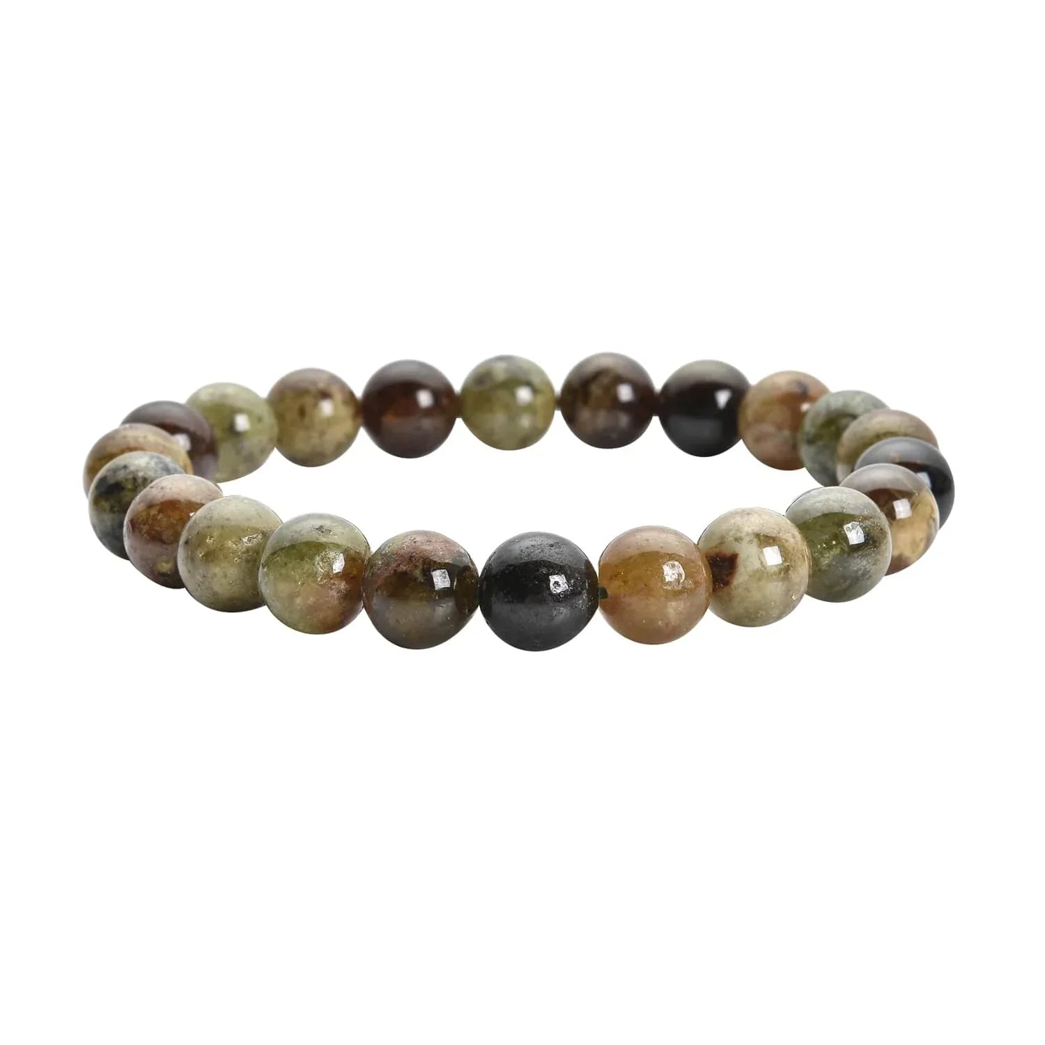 Beaded 8-10mm 155 Mom Green Gifts for Day Shop Women Stretch Ct Mothers for Garnet Bracelet LC