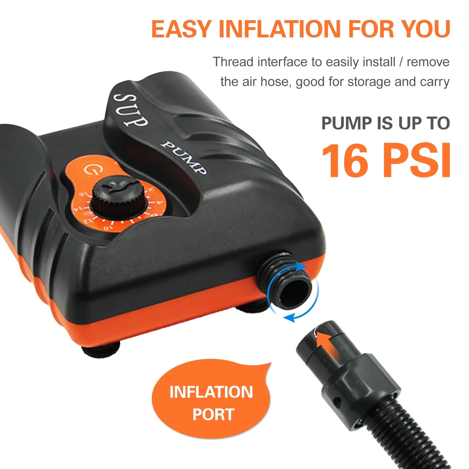 6pcs Inflation Pump With Zdhf With 16psi Nozzles Inflation Pump,16psi Inflation 6pcs Boat Mewmewcat Air Pump And Inflatable Inflatable Huiop Pump Pump 6pcs And 16psi Nozzles Air