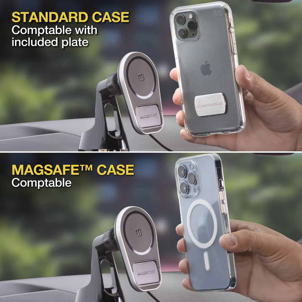 Wireless Magnetic Compatible MPQ5DV-SP1 Charging Mount Dash/Vent W/ iPhone, MagSafe Scosche Galaxy