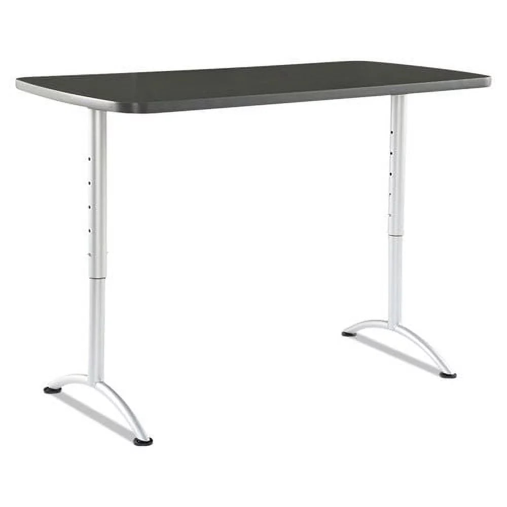 x 60 in. Adjustable 42 30 - - 30 Height in. x ARC in. Rectangular Table Graphite/Silver