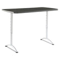 x 60 in. Adjustable 42 30 - - 30 Height in. x ARC in. Rectangular Table Graphite/Silver