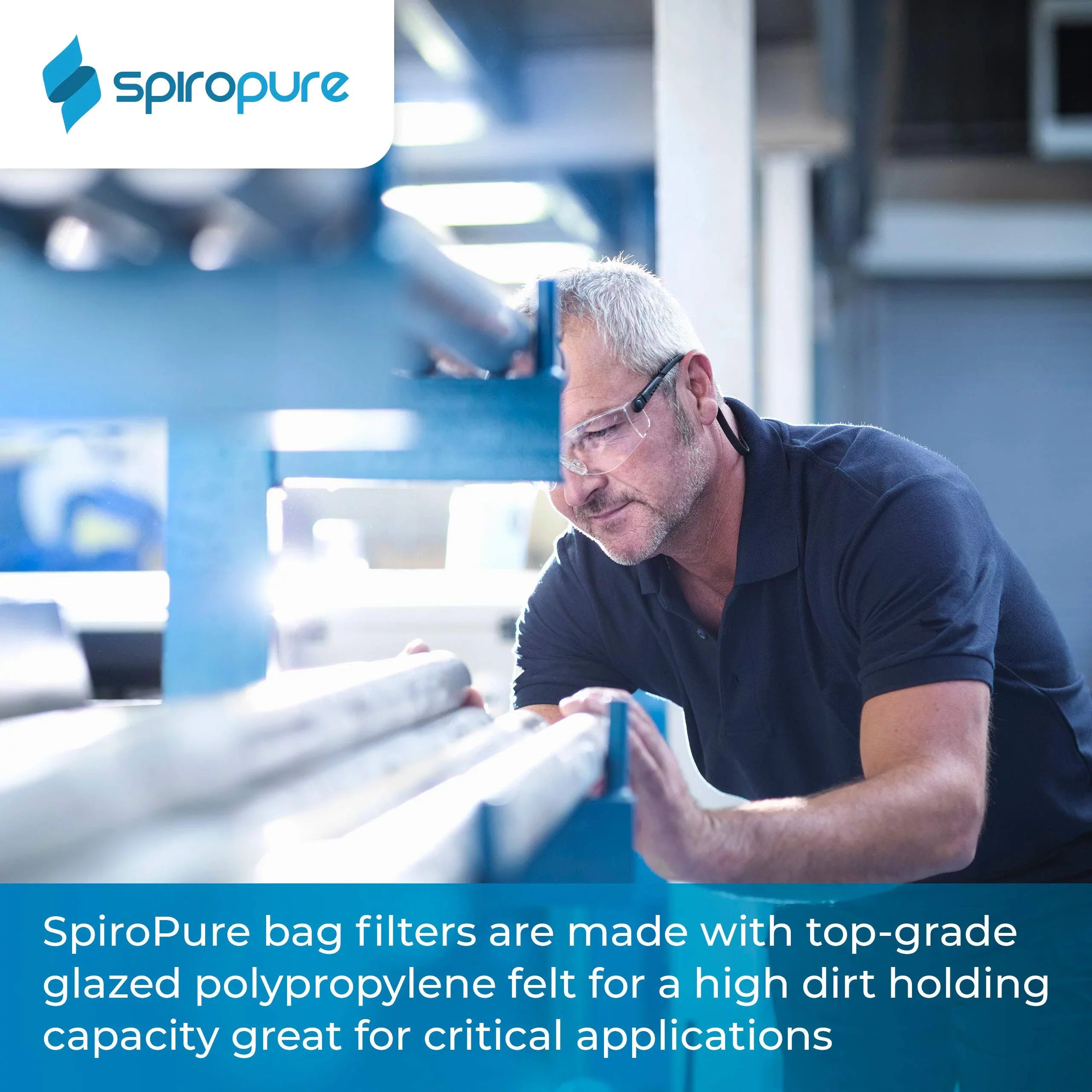 155388-03 (20”) Felt Liquid Polypropylene Micron Bag (Case SpiroPure SP-BP-420-10 Filter 40) 10 BP-420-10 #4 Glazed of