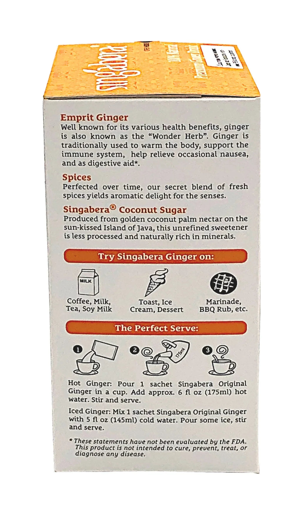 3 Pack Original Drink, Ginger Singabera of