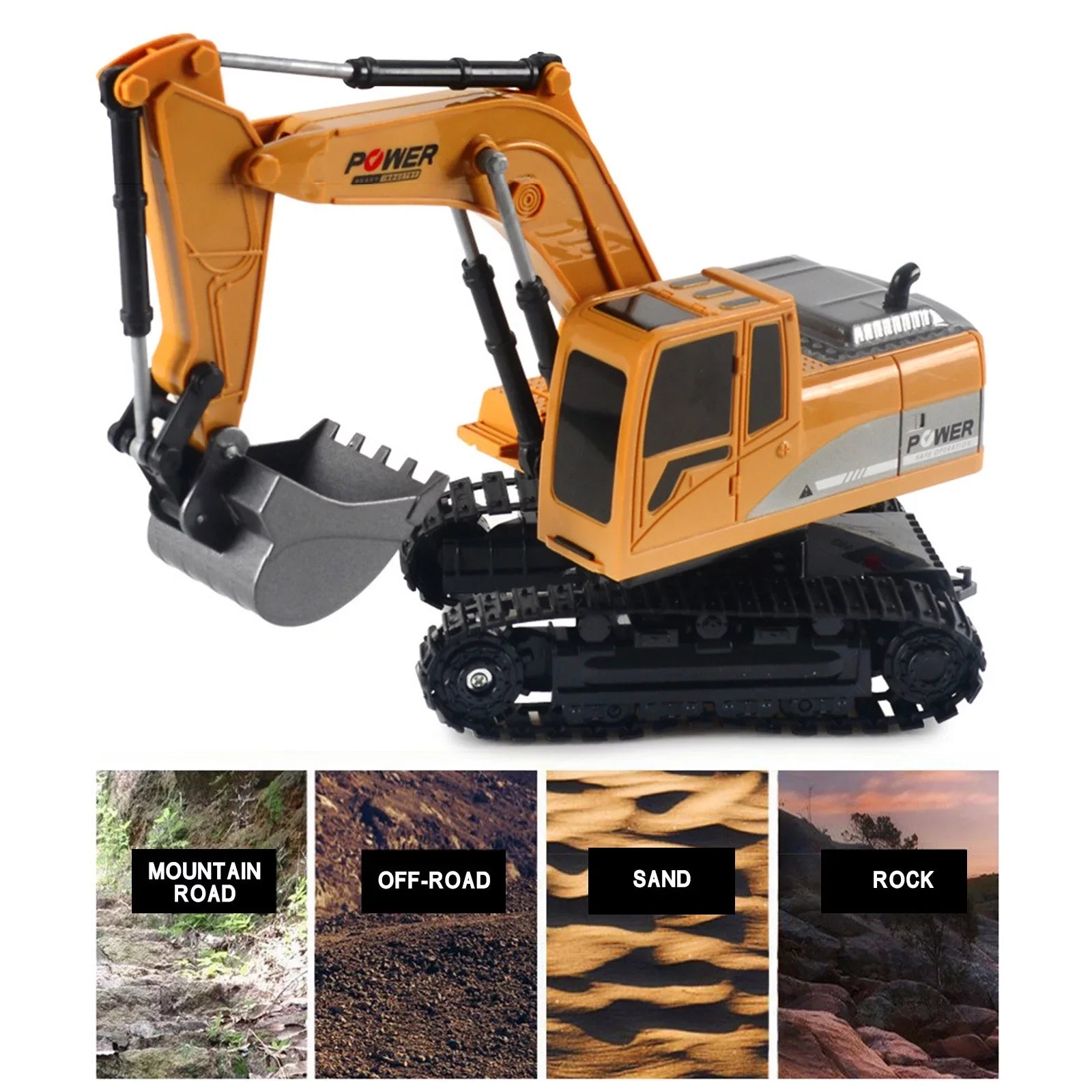 Plastic Christmas ExcavaTOr RC Engineering YHAIOGS Mini Electri Alloy 1:24 Trucks Car RC