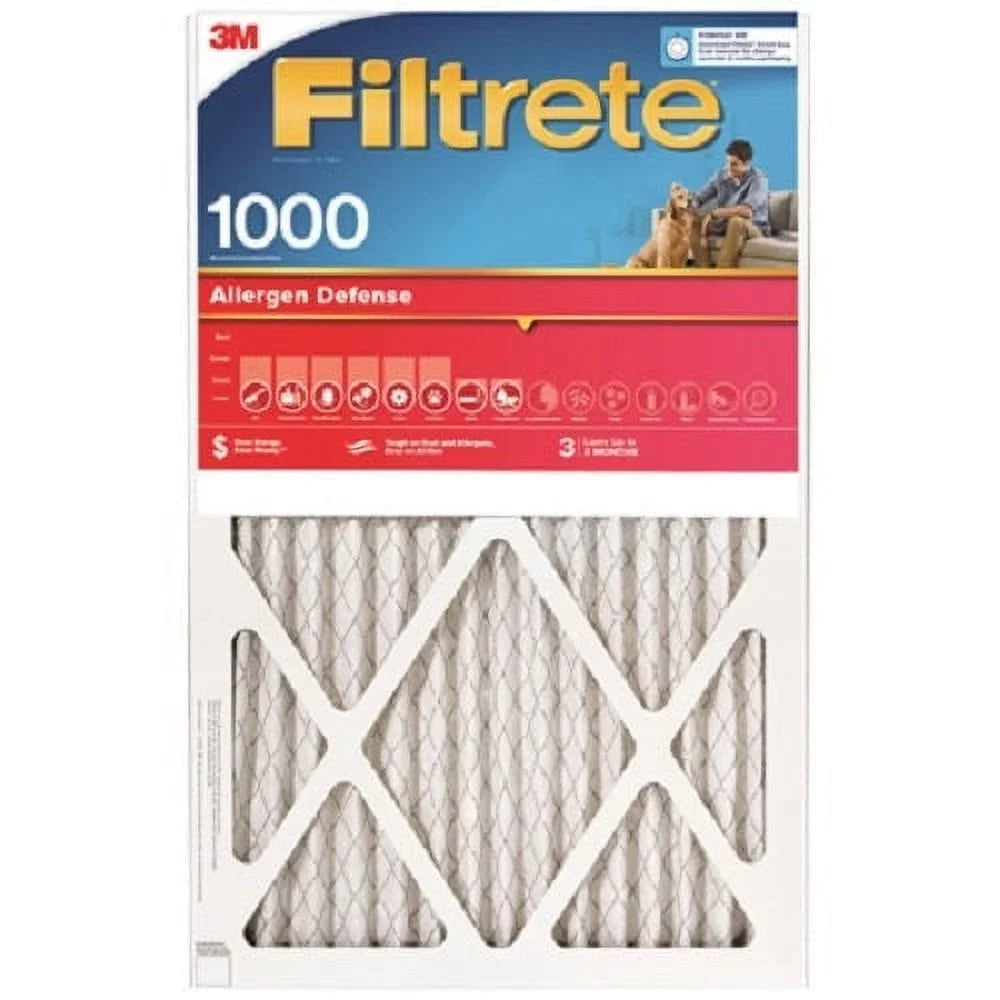 Filtrete 4 1000 3 Air 9810-4 12" Month MPR 3M 1" x Disposable of Quantity x Pleated 12" Filter - Red