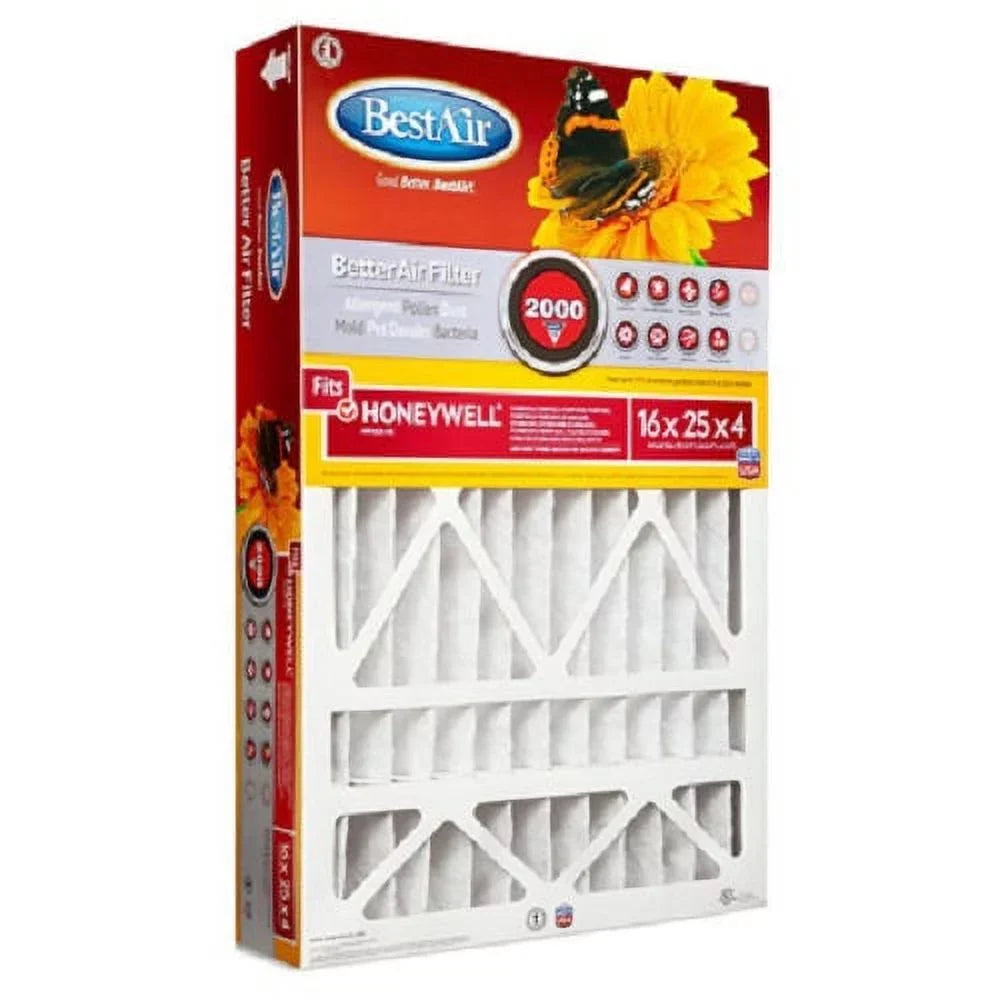 Best Honeywell One MERV x HW1625-11R - 25" 4" Quantity x Air of Year 5 Filter 16" Pleated 11