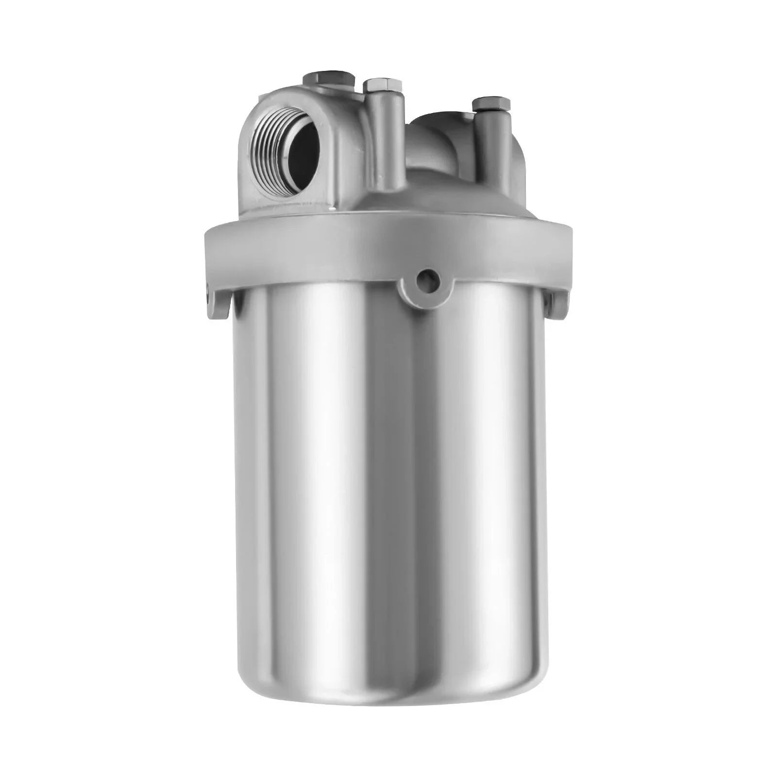 Stainless Inlet and Bracket Wrench Filter Filter Shell Steel Stainless Filter Steel inch with Housing Duty Shell Heavy Outlet Silver 3/4 Pin Water Filter Water and 5 inch NPT Water Miumaeov
