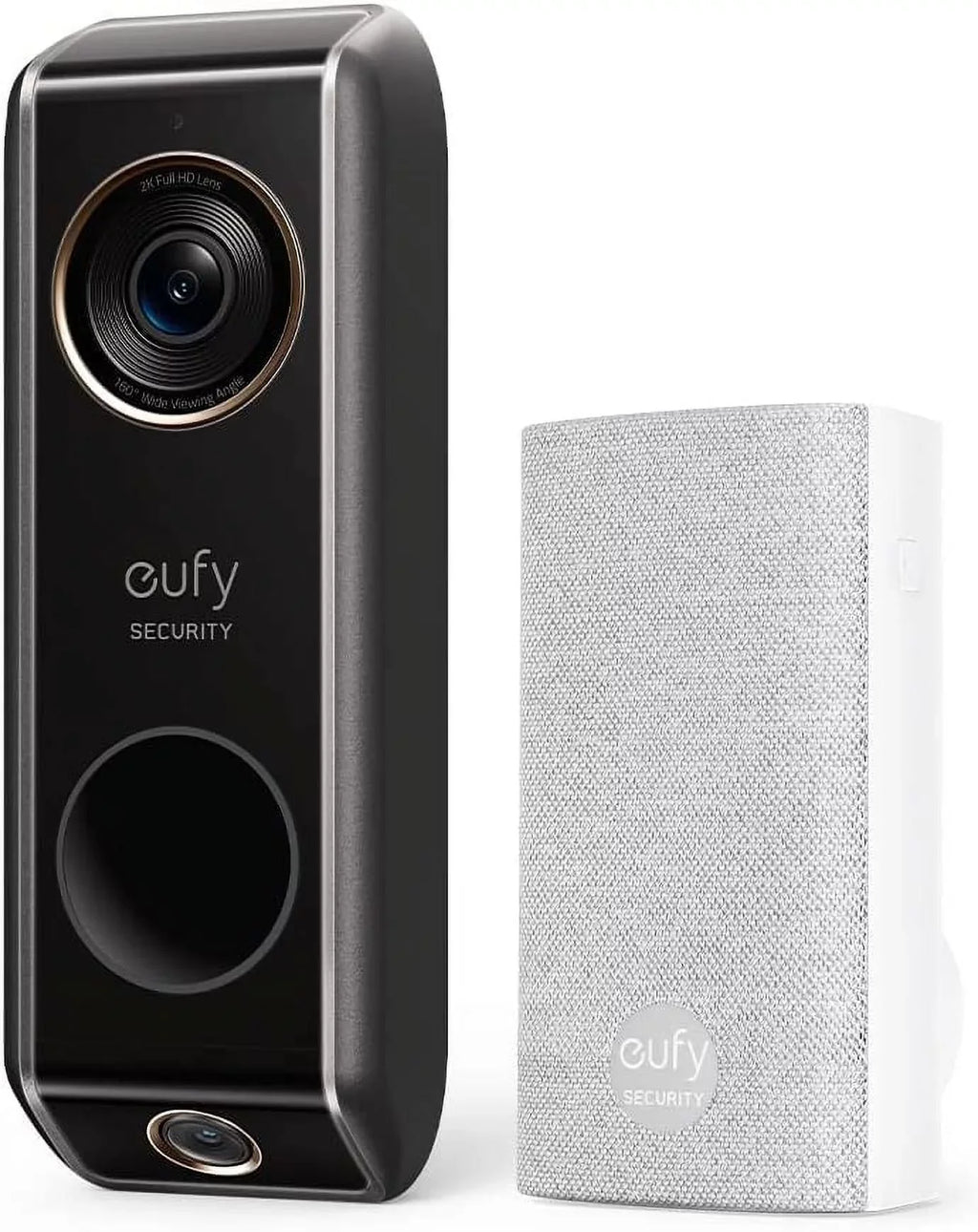 ,Delivery Video eufy Dual Doorbell Chime,2K (Wired) Security Anker with Guard Camera