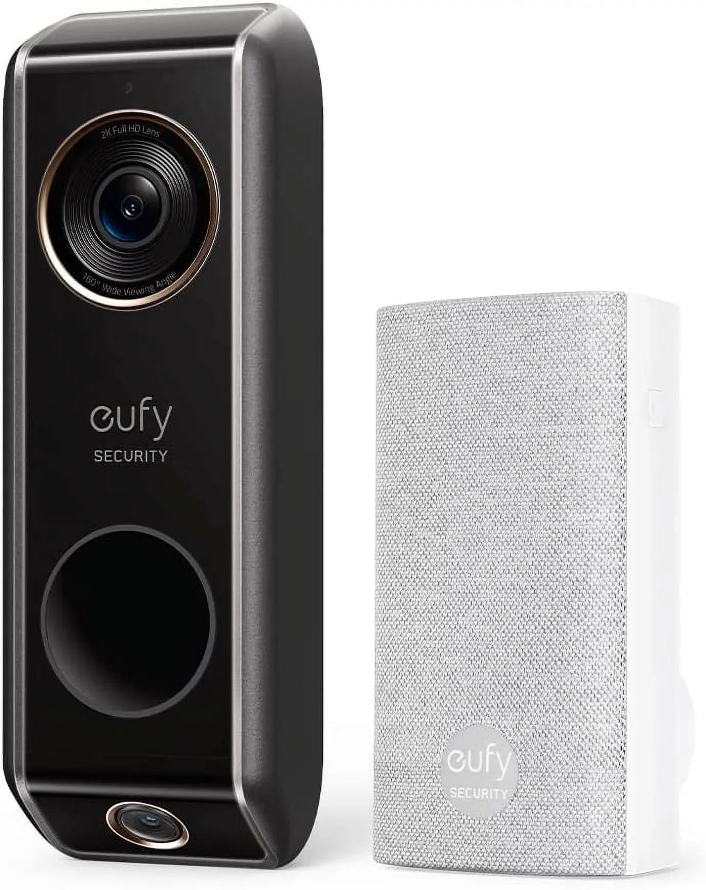 ,Delivery Video eufy Dual Doorbell Chime,2K (Wired) Security Anker with Guard Camera