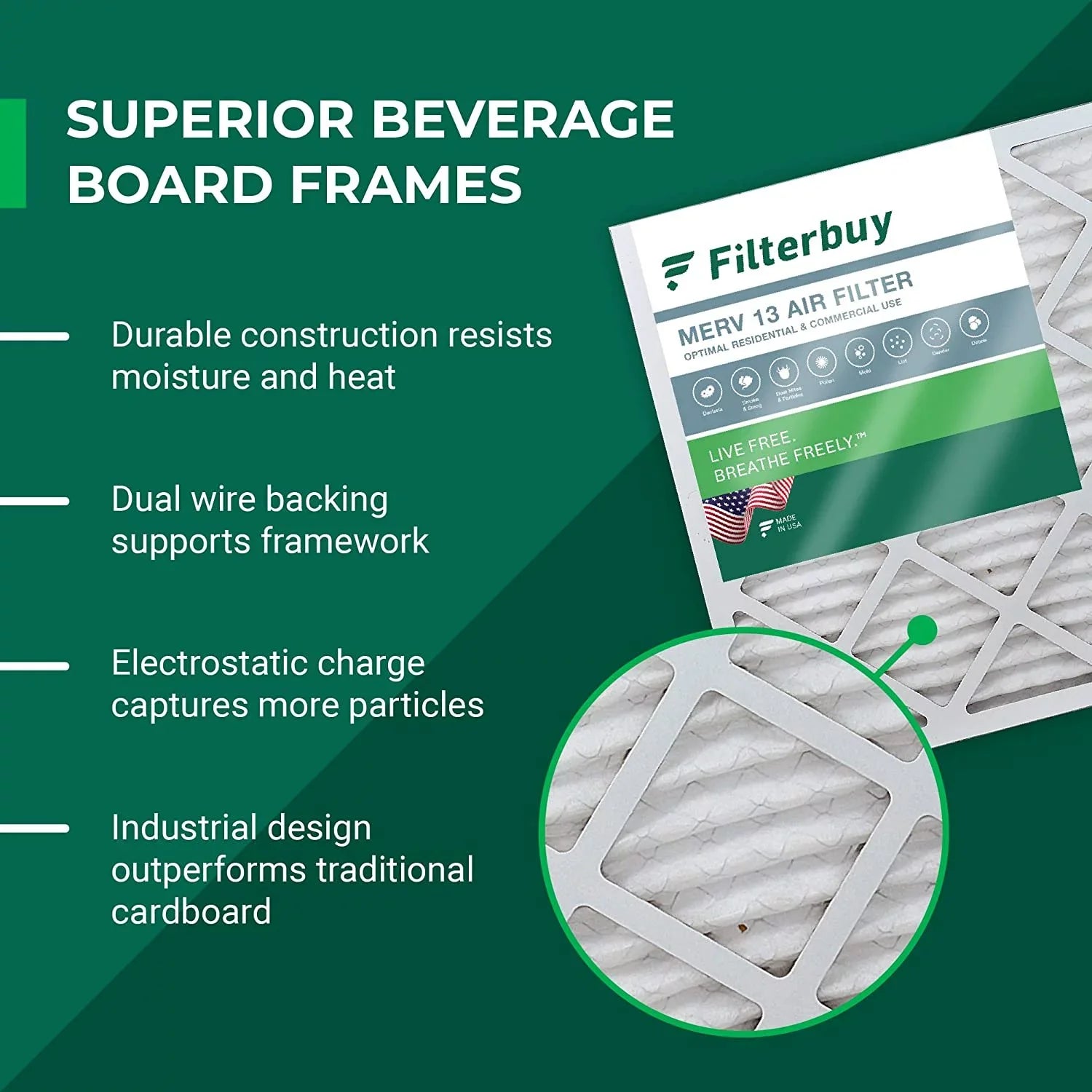 (4-Pack) Filters Trion for 13 20x20x5 HVAC Pleated Filterbuy Bear Air Furnace 255649-103 Air MERV AC