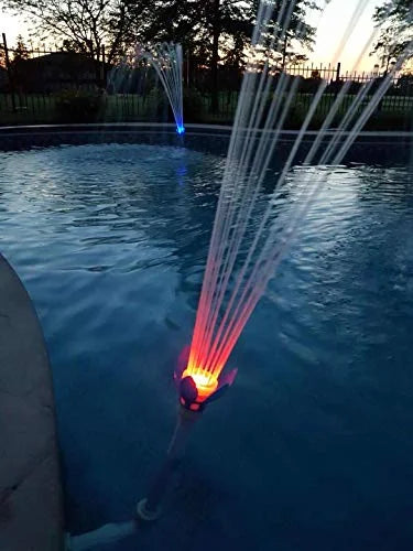 Pool Fountain and to Changing LED Multicolor Install Pool with Jet Magic Day/Night Bulb Pool Powered Fountain Water Swimming Light Easy Color