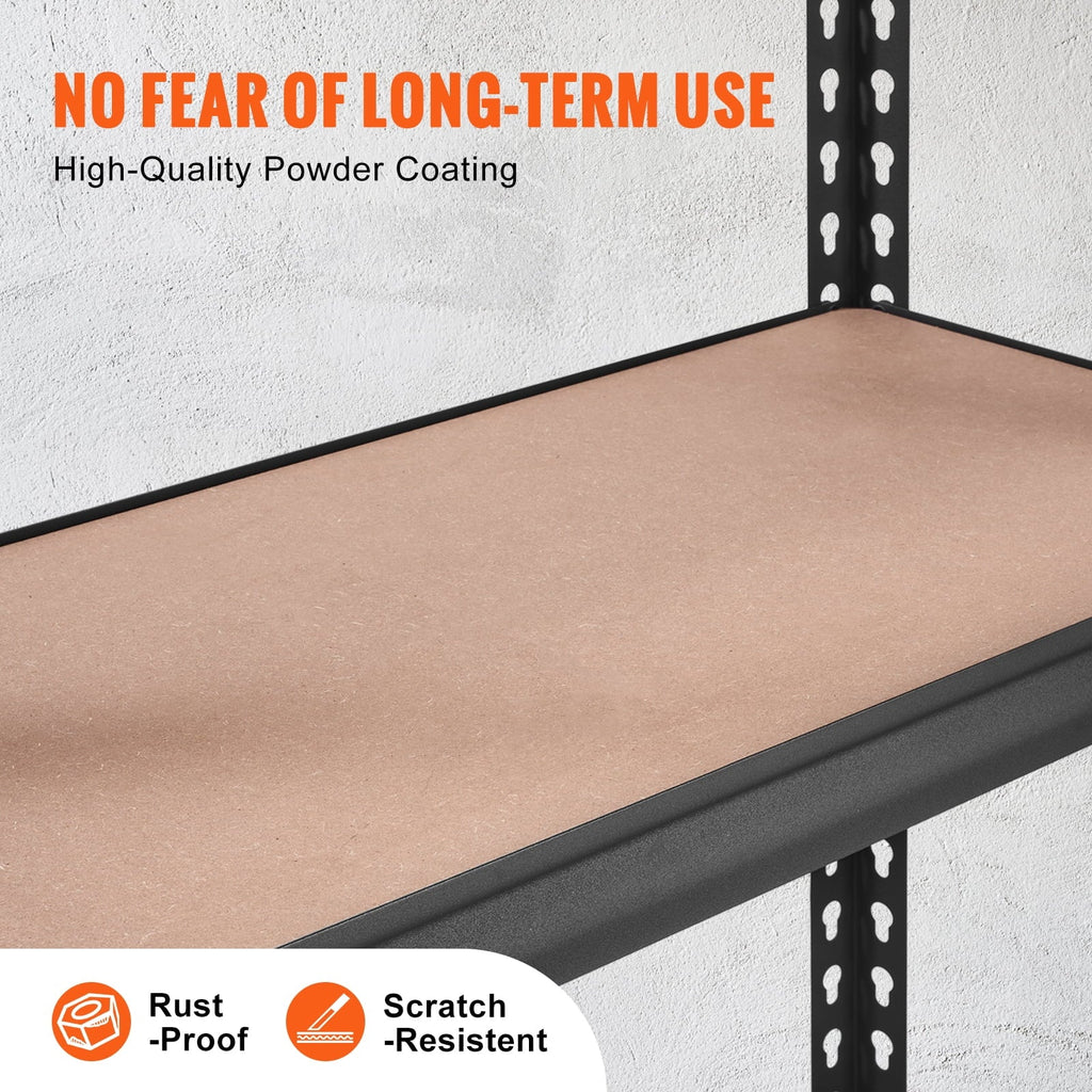Steel 5 lbs 30"W x Heavy Shelving Storage x Load Adjustable Tier Unit, 12"D Duty 60"H BENTISM 2000 Garage Rack