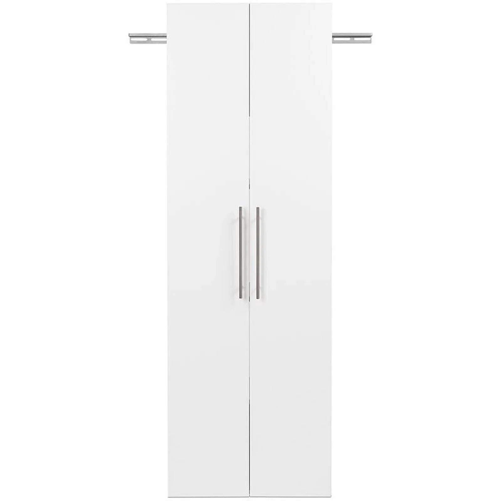 72" Garage Piece Wall Cabinet Row Large in Pemberly White Set Mounted 3