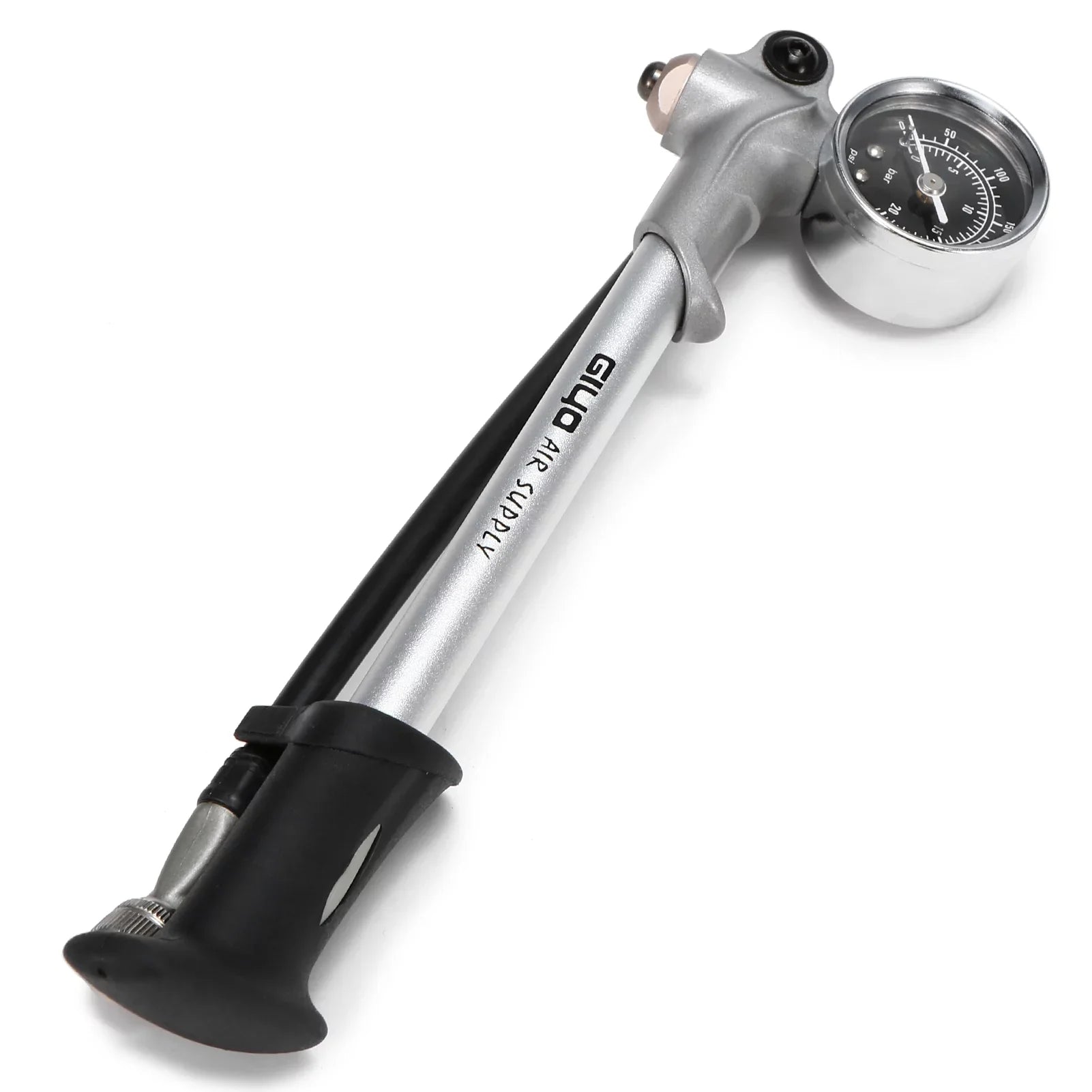Pressure Schrader with Front and Fork for Air Suspension High Pump Front Arealer MTB Lock Bike 300PSI Valve Mountain Gauge With Pump Pump Lever