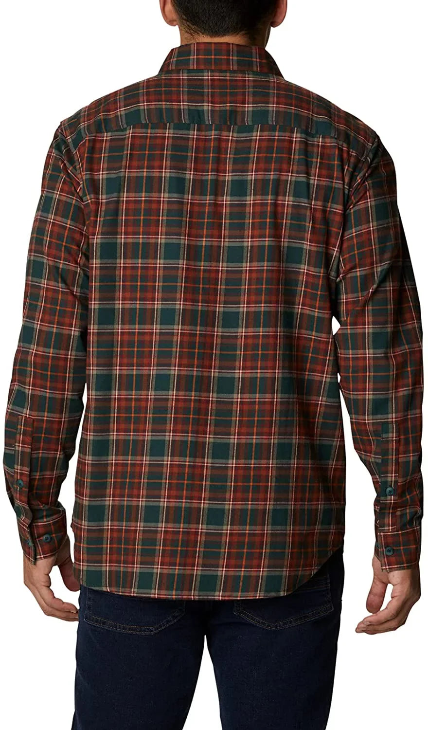 Long III Sleeve Ridge Vapor Spruce Columbia Tartan Mens Shirt X-Large Cs