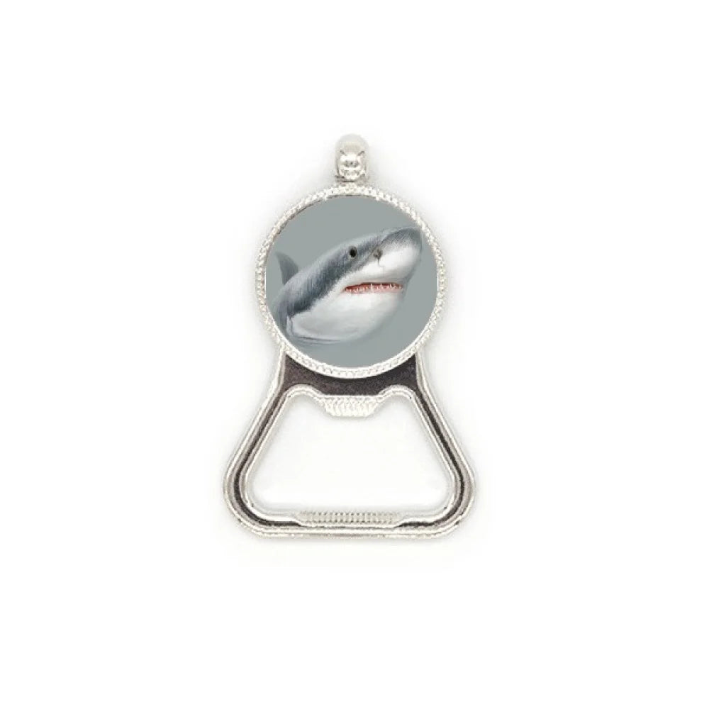 Fashion Bottle Metal Art Stainless Steel Deco Hunt Opener Sharks Roam Ocean Beer Cap Duty