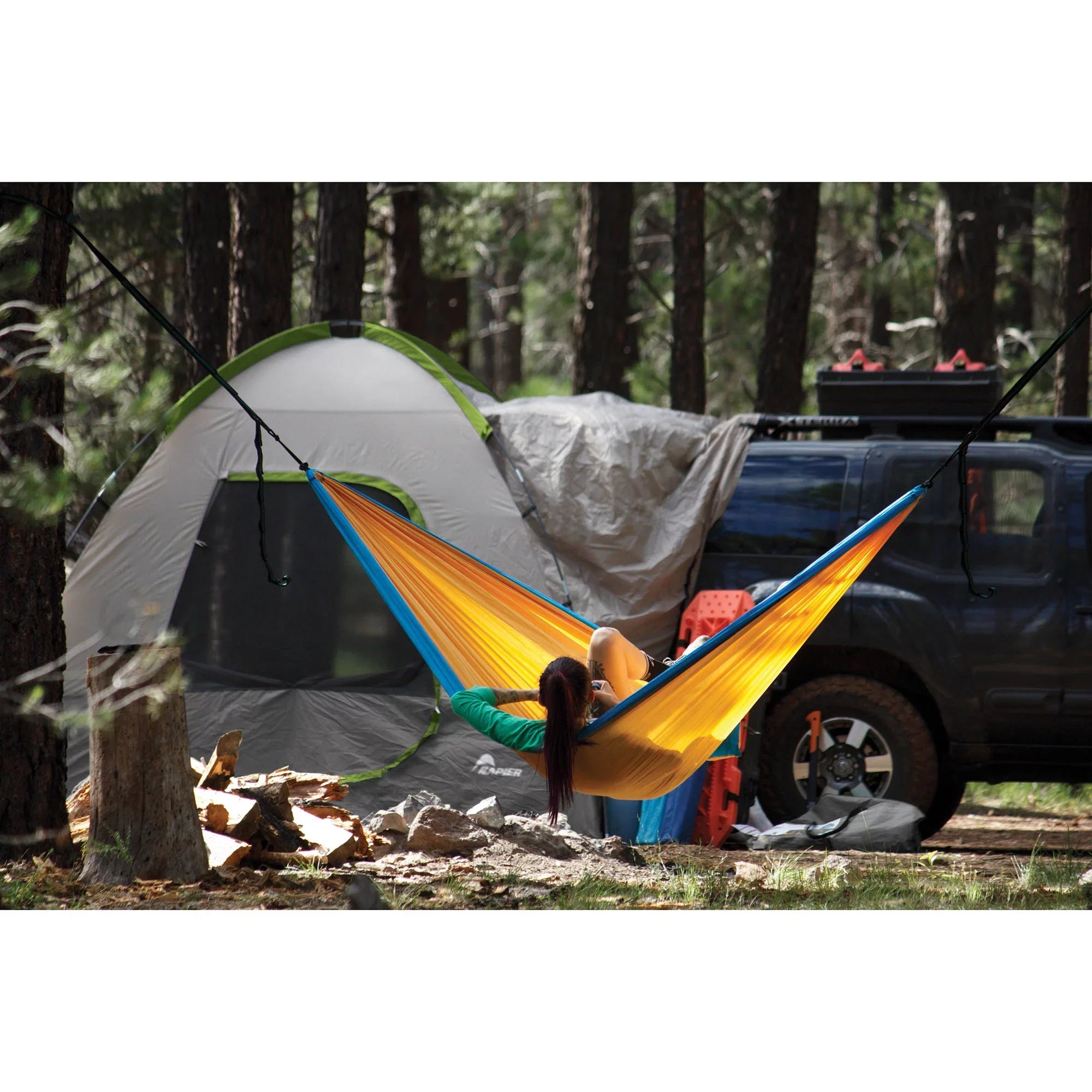 Tent, 10' x 5 Gray Person Universal 10' Cargo Napier Camping SUV/Van Backroadz