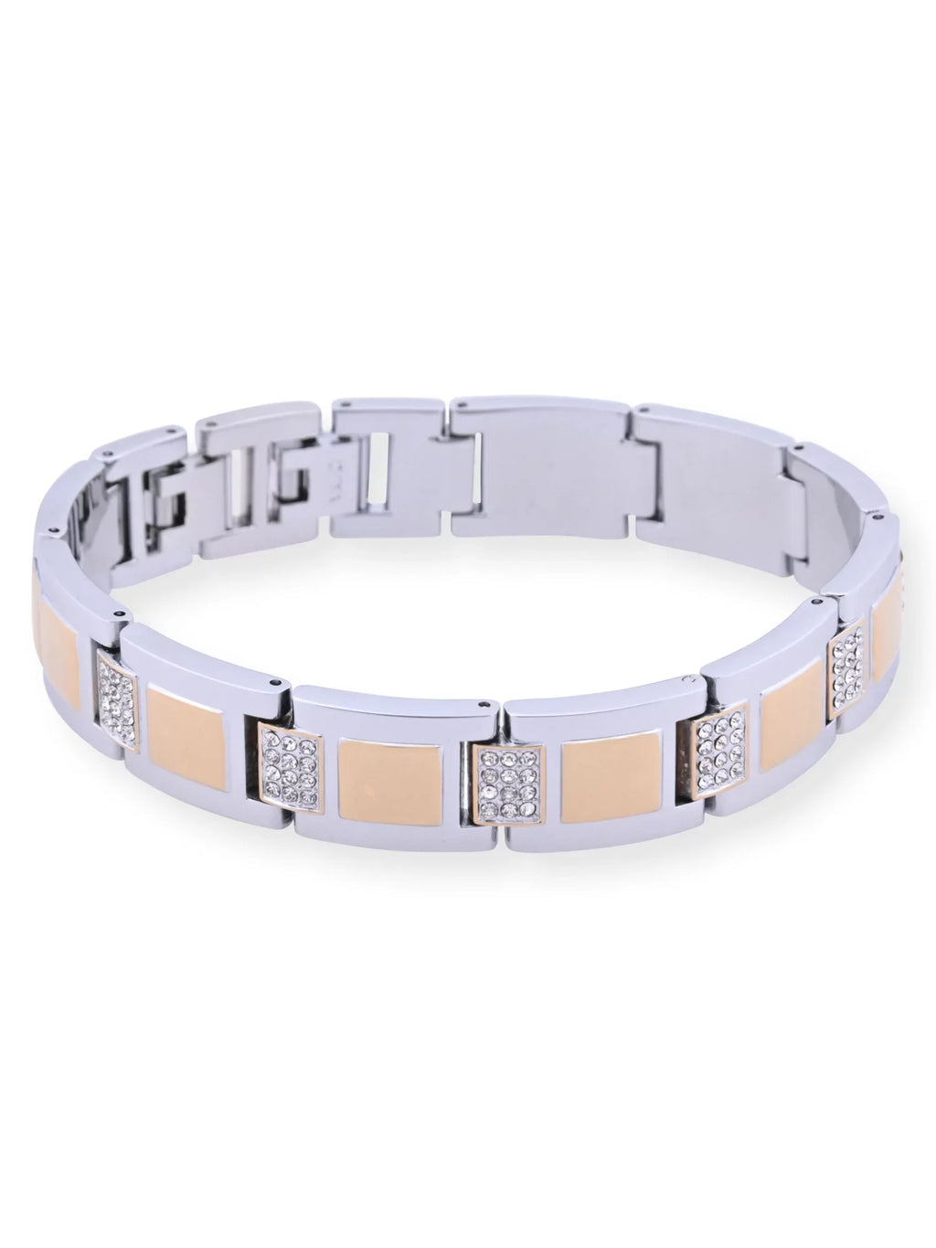 Silver and Adult and Watch Male with in Case Gold Elgin Alloy (FG180015ST) Set Bracelet Stones and